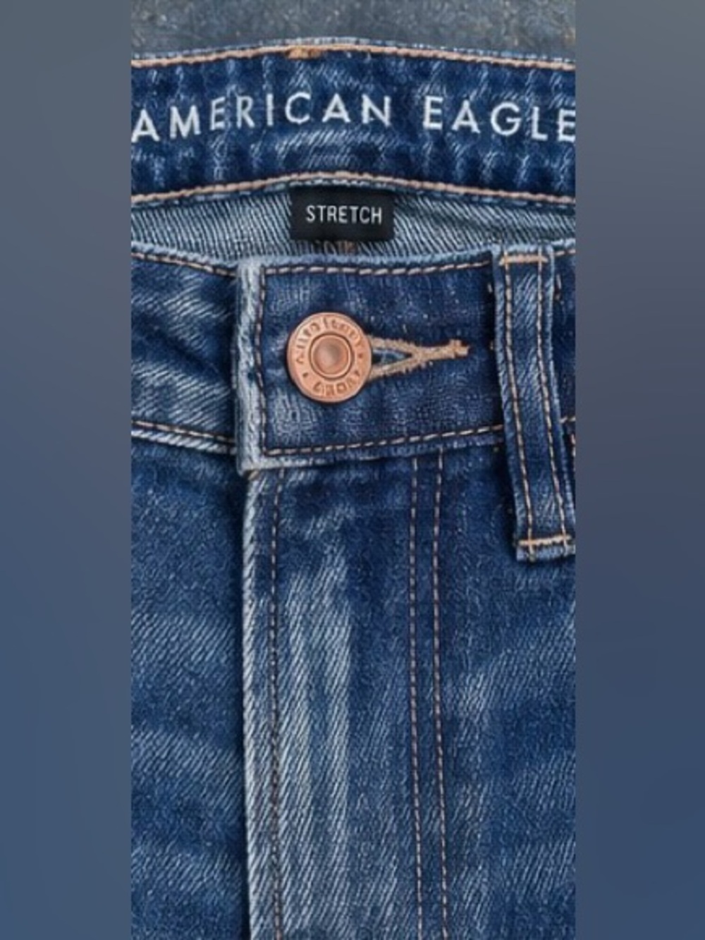 American Eagle Size 2 Regular Distressed High Rise Straight Leg Jeans - Picture 9 of 10